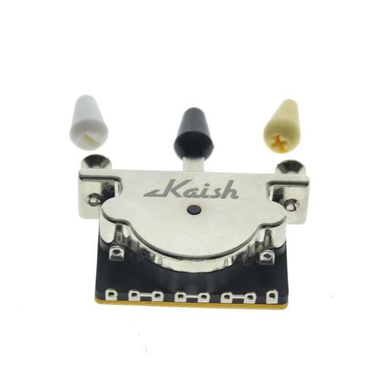 KAISH Heavy Duty 3 Way Guitar Pickup Lever Switch Pickup Selector Switch for Strat Tele with 3 Plastic Tips - Image 4
